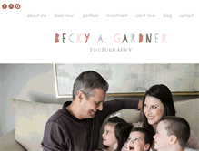 Tablet Screenshot of beckyagardner.com